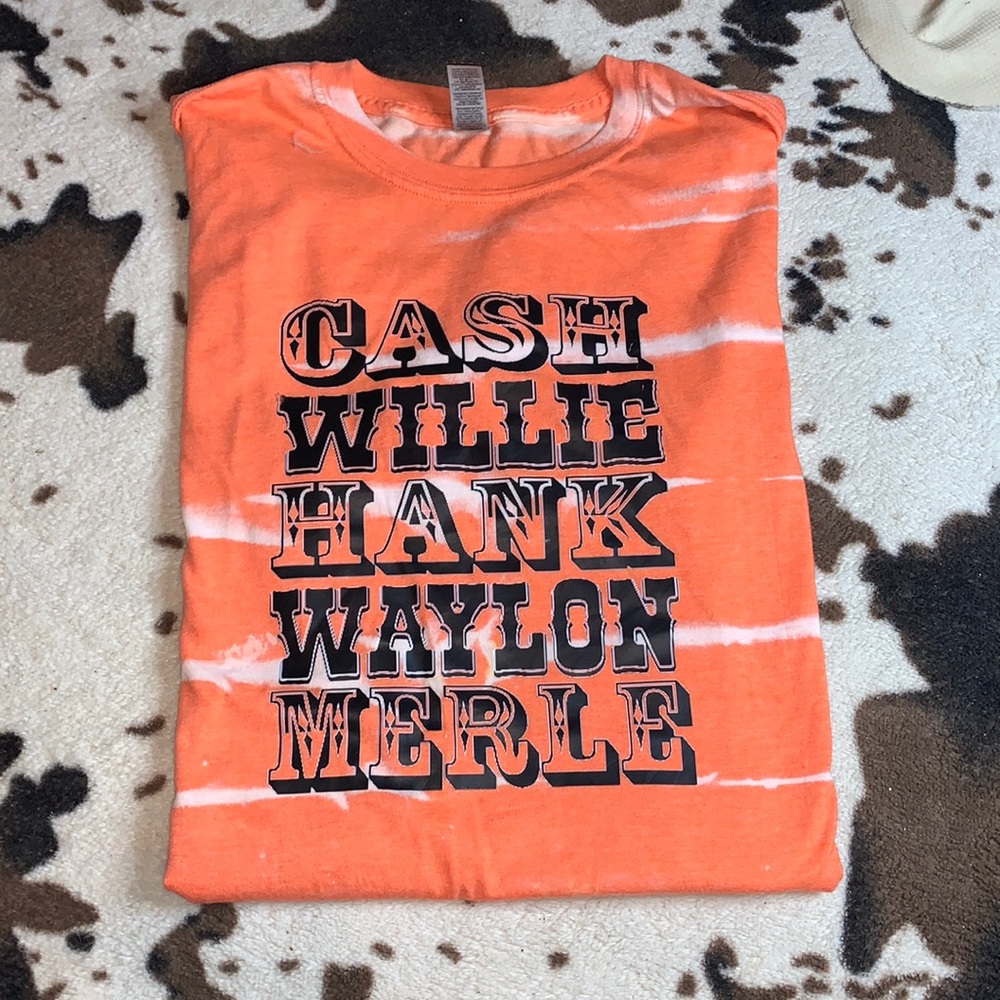 Handmade bleached tee